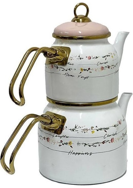 Acar Qualita Viola Mini Emaye Çaydanlık Takımı XAP-07779 (Yurt Dışından)