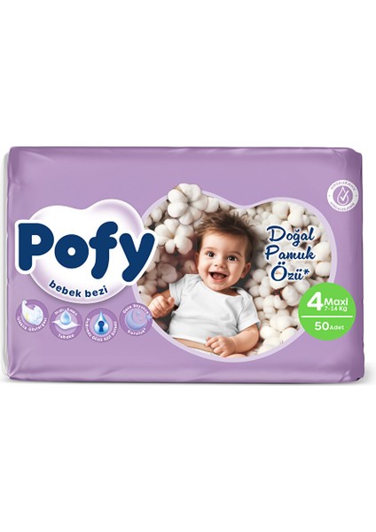 Maxi 4 Numara Bebek Bezi 7-14 kg 50 Adet modelleri