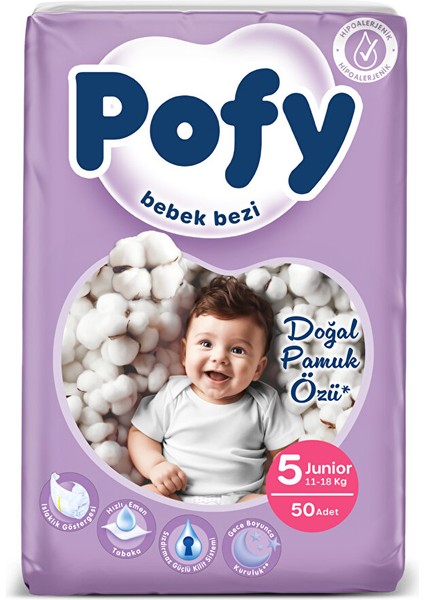 Junior 5 Numara Bebek Bezi 11-18 kg 50 Adet