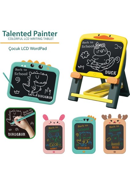 Çocuklar LCD Yazı Boyama Doodle Çizim Tahtası Karikatür Dinozor Yazı Tahtası Çizim Oyuncak (Yurt Dışından) fiyatları