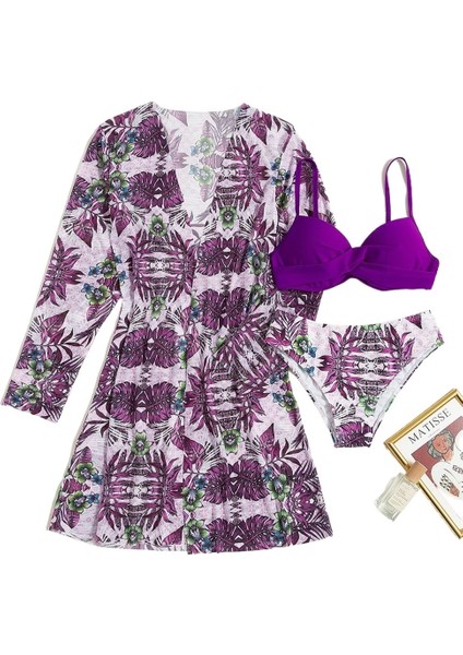 Yeni Sıcak Satış Avrupa ve Amerikan Bölünmüş Mayo Kadın Moda Üç Parçalı Bikini (Yurt Dışından) modelleri