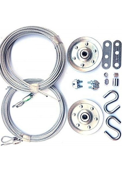 Garaj Kapısı 3 "kasnak ve Kablo Seti Garage Door Pulley Seti (Yurt Dışından)