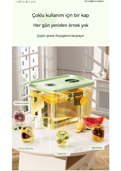 5 Litrelik Soğuk Su Isıtıcısı Buzdolabı Soğuk Içecek Kovası Musluk (Yurt Dışından) fiyatları