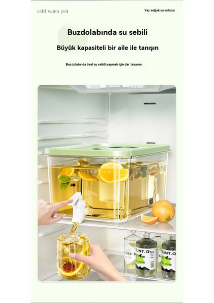 5 Litrelik Soğuk Su Isıtıcısı Buzdolabı Soğuk Içecek Kovası Musluk (Yurt Dışından) modelleri