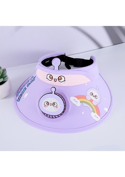 Erkekler ve Kadınlar Için Güneş Koruyucu Güneş Şapkası ile Çocuk Vantilatörü (Yurt Dışından)