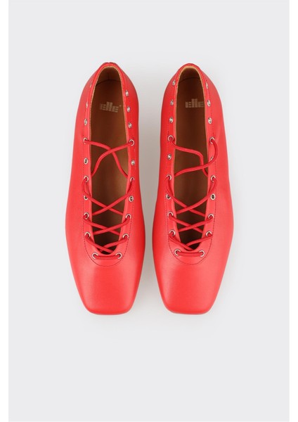 Kırmızı Deri Kadın Günlük Ayakkabı fırsatları