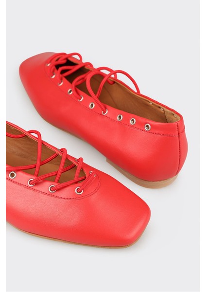 Kırmızı Deri Kadın Günlük Ayakkabı indirimleri