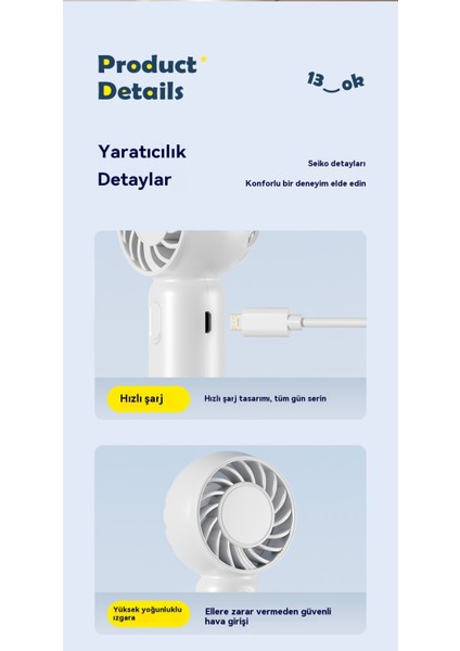 Taşınabilir Fan Taşınabilir Sessiz Mini (Yurt Dışından) modelleri