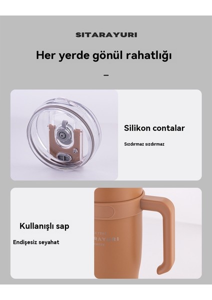 Büyük Kapasiteli Tutamak Bardak Paslanmaz Çelik Isı Yalıtım Soğuk Emme Bardak (Yurt Dışından)