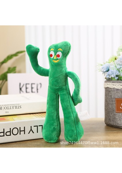 Küçük Yeşil Adam Plush Toy Ses Evcil Hayvan Isırma Oyuncak (Yurt Dışından)