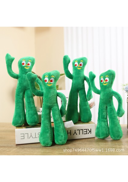 Küçük Yeşil Adam Plush Toy Ses Evcil Hayvan Isırma Oyuncak (Yurt Dışından)