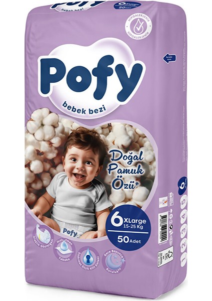 Xl 6 Numara Bebek Bezi 15-25 kg 50 Adet