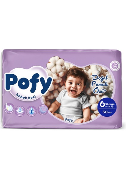 Xl 6 Numara Bebek Bezi 15-25 kg 50 Adet