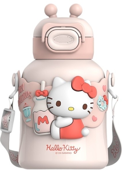 Sanrio Orijinal 316 Paslanmaz Çelik Pipetli Yalıtımlı Su Isıtıcısı Büyük Göbek Fincan (Yurt Dışından)