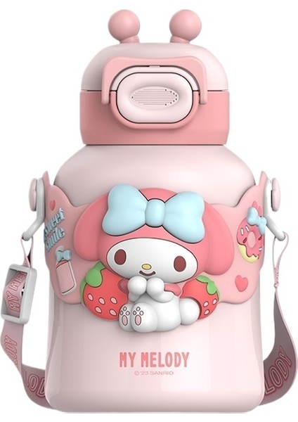 Sanrio Orijinal 316 Paslanmaz Çelik Pipetli Yalıtımlı Su Isıtıcısı Büyük Göbek Fincan (Yurt Dışından)