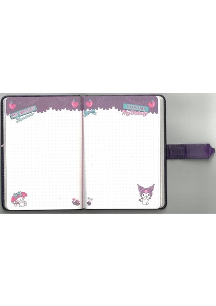 Vıctorıa's Journals 525- 2024 My Melody & Kalp Kilitli Günlük Defter Renkli Özel Sayfalar 12X17CM 80GR. 192 Sayfa - Mor fiyatları