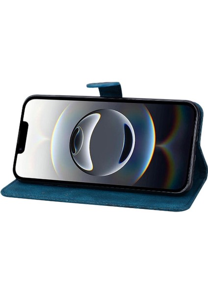 Elmas ile IPhone 16E Deri Cüzdan Büyük Kelebek Flip Case (Yurt Dışından)