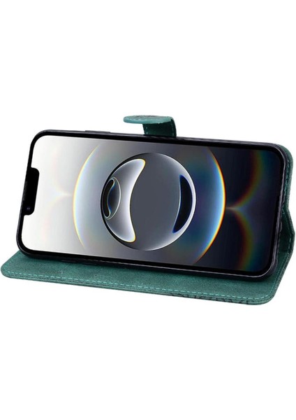 Elmas ile IPhone 16E Deri Cüzdan Büyük Kelebek Flip Case (Yurt Dışından)