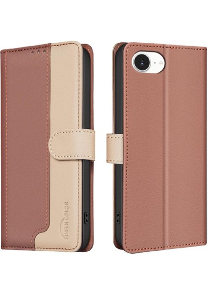 IPhone 16E Kickstand Darbeye Dayanıklı Tpu Iç Kabuk Rfıd Kart Flip Case (Yurt Dışından) indirimleri