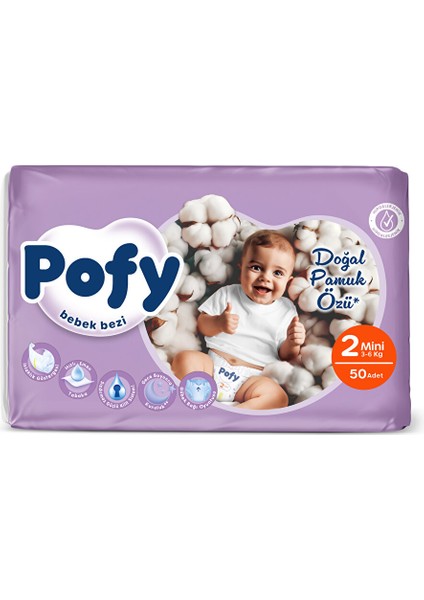 Mini 2 Numara Bebek Bezi 3-6 kg 50 Adet modelleri