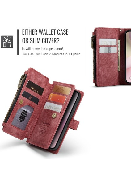 Kart Sahibi Sürücüler Lisans Kartı Yuvaları Kartı ile IPhone 16E Flip Case (Yurt Dışından)