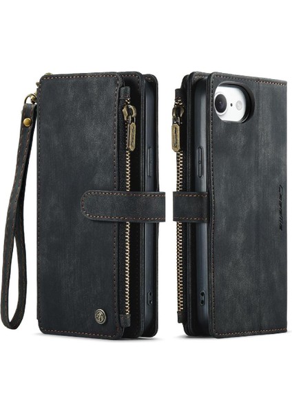 Kart Sahibi Sürücüler Lisans Kartı Yuvaları Kartı ile IPhone 16E Flip Case (Yurt Dışından)