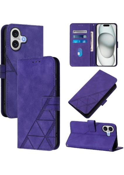 IPhone 17 Kılıf Kredi Kartı Tutucu Pu Deri Flip Folio Kitap Cüzdan (Yurt Dışından)