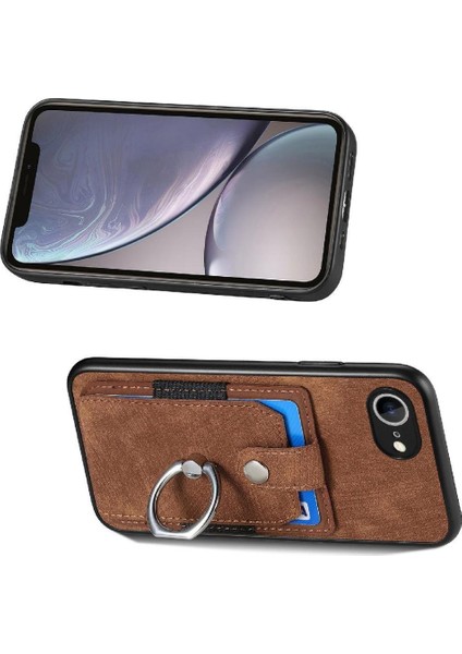 IPhone 16E Crad Yuvası Manyetik Araç Montaj Standı Halka Tutucu Kılıf (Yurt Dışından)