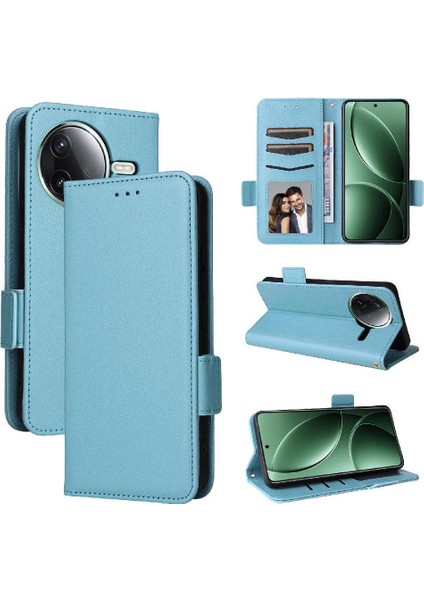 Poco F7 Pro Için Flip Case Manyetik Yan Toka Pu Deri Kart (Yurt Dışından)
