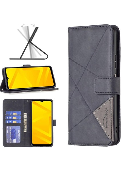 IPhone 16E Manyetik Koruyucu Darbeye Dayanıklı Kart Tutucu Pu Flip Case (Yurt Dışından)