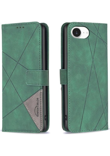 IPhone 16E Manyetik Koruyucu Darbeye Dayanıklı Kart Tutucu Pu Flip Case (Yurt Dışından)