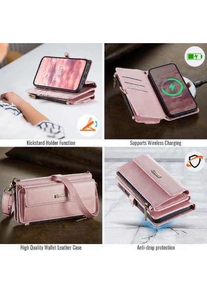 Kart Yuvaları Pu ile IPhone 6s Plus/6 Plus Ayrılabilir Stra Cüzdan Kılıf (Yurt Dışından) fiyatları