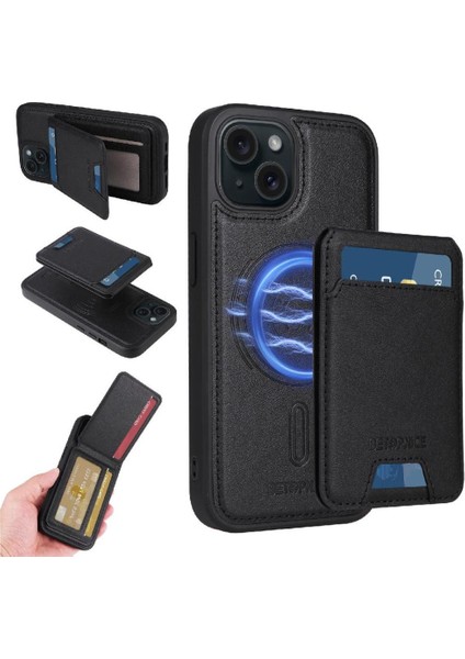 IPhone 16 Pro Max Vaka Cüzdan Crad Yuvası Kablosuz Şarj ile Uyumlu (Yurt Dışından)