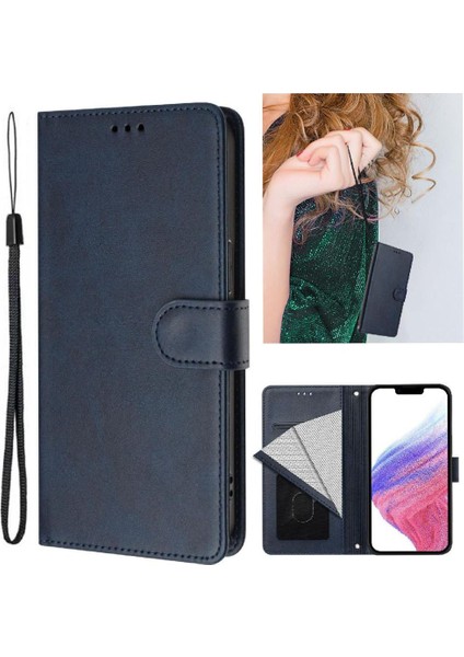 IPhone 15 Pro Klasik Tarzı Flip Case Manyetik Kapatma ile Uyumlu (Yurt Dışından)