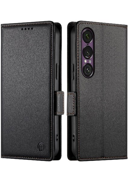 Sony Xperia 1 Vıı Cüzdan Kart Yuvaları Için Flip Case Günlük Kullanım Iş Çevirme (Yurt Dışından)