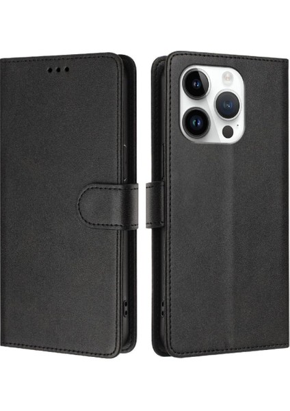 IPhone 15 Pro Klasik Tarzı Flip Case Manyetik Kapatma ile Uyumlu (Yurt Dışından) indirimleri