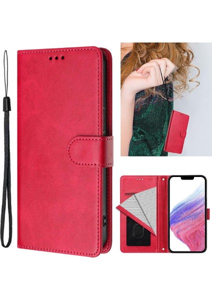 IPhone 15 Pro Max Klasik Tarzı Flip Case Manyetik Kart ile Uyumlu (Yurt Dışından)
