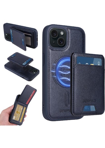 IPhone 12 Pro Max Vaka Cüzdan Manyetik Araç Montaj Crad Yuvası ile Uyumlu (Yurt Dışından)