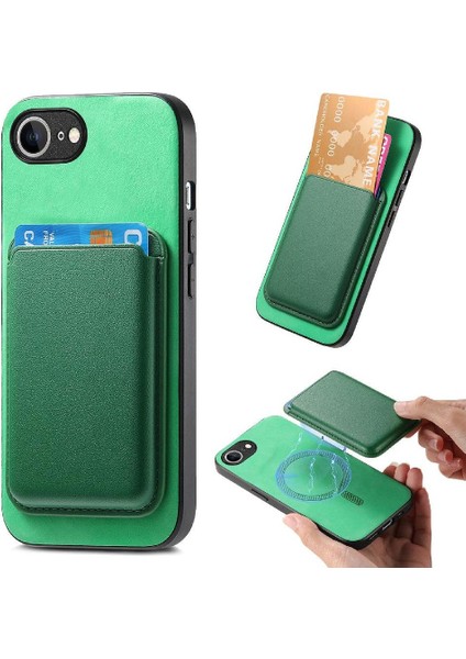 IPhone 16E Ayrılabilir Kart Sahibi Kart Sahibi Güçlü Manyetik Kılıf (Yurt Dışından)