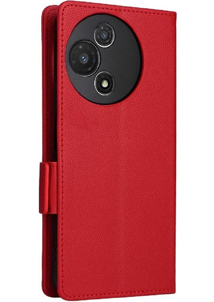 Flip Manyetik Kart Yuvaları Için Flip Case Tutucu Cüzdan Pu Deri Yan (Yurt Dışından)