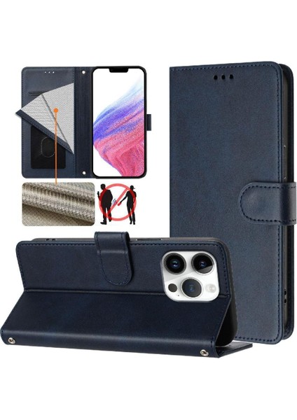 IPhone 16 Pro Klasik Tarzı Flip Case Manyetik Kapatma ile Uyumlu (Yurt Dışından)