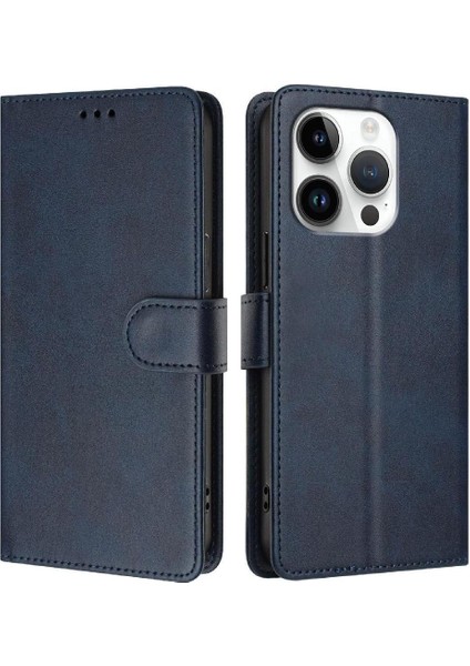IPhone 16 Pro Klasik Tarzı Flip Case Manyetik Kapatma ile Uyumlu (Yurt Dışından)