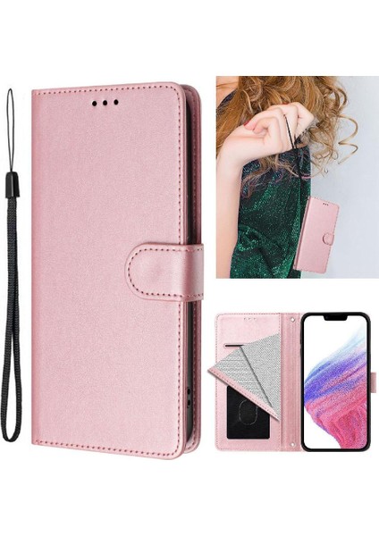 IPhone 16 Pro Klasik Tarzı Flip Case Manyetik Kapatma ile Uyumlu (Yurt Dışından)