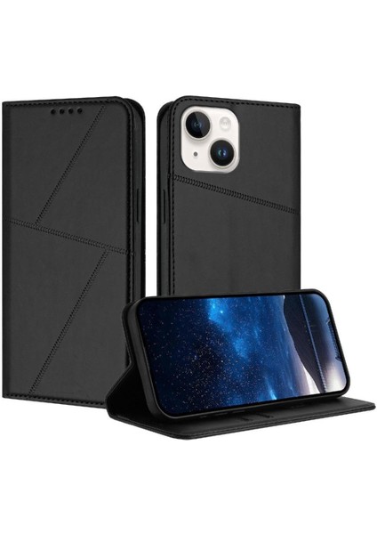 Kart Yuvaları ile IPhone 14 Anti-Parmak Izi Mat Doku Kılıf ve (Yurt Dışından)
