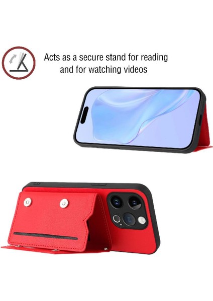 IPhone 15 Pro Benzersiz Doğru Insizyon Kickstand Yüksek Uyumlu Kılıf (Yurt Dışından)