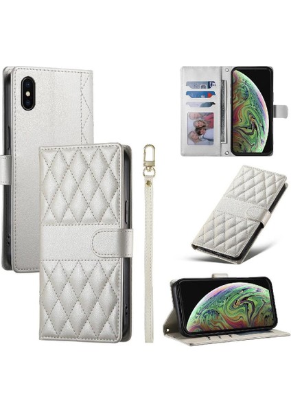 IPhone X/xs Kılıf Darbeye Dayanıklı Çift Kayışlar Cüzdan Deri ile Uyumlu (Yurt Dışından)