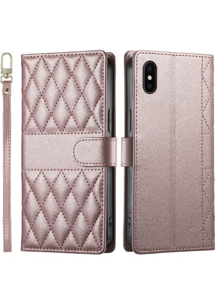IPhone X/xs Kılıf Darbeye Dayanıklı Çift Kayışlar Cüzdan Deri ile Uyumlu (Yurt Dışından)