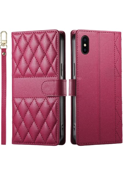 IPhone X/xs Kılıf Darbeye Dayanıklı Çift Kayışlar Cüzdan Deri ile Uyumlu (Yurt Dışından)