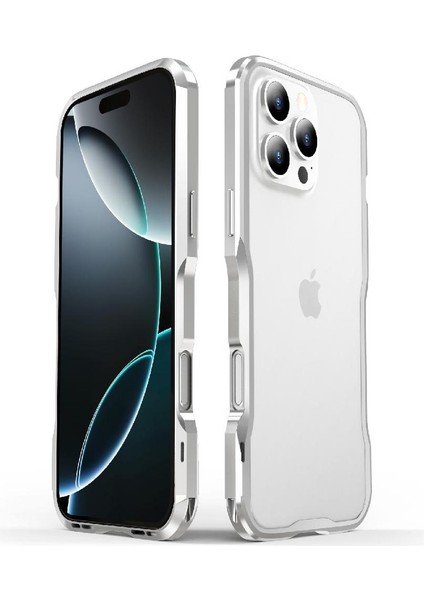 IPhone 16 Pro Max Ağır Hibrit Metal Tampon Kumwum Zırh Kılıf (Yurt Dışından)