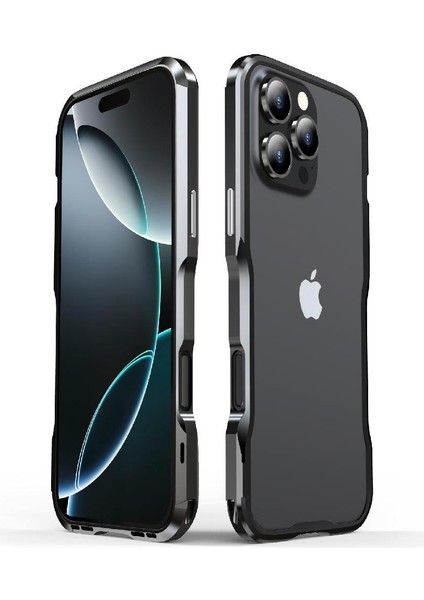 IPhone 16 Pro Kumwum Zırh Telefon Ağır Hibrid Metal Tampon Kılıf (Yurt Dışından)